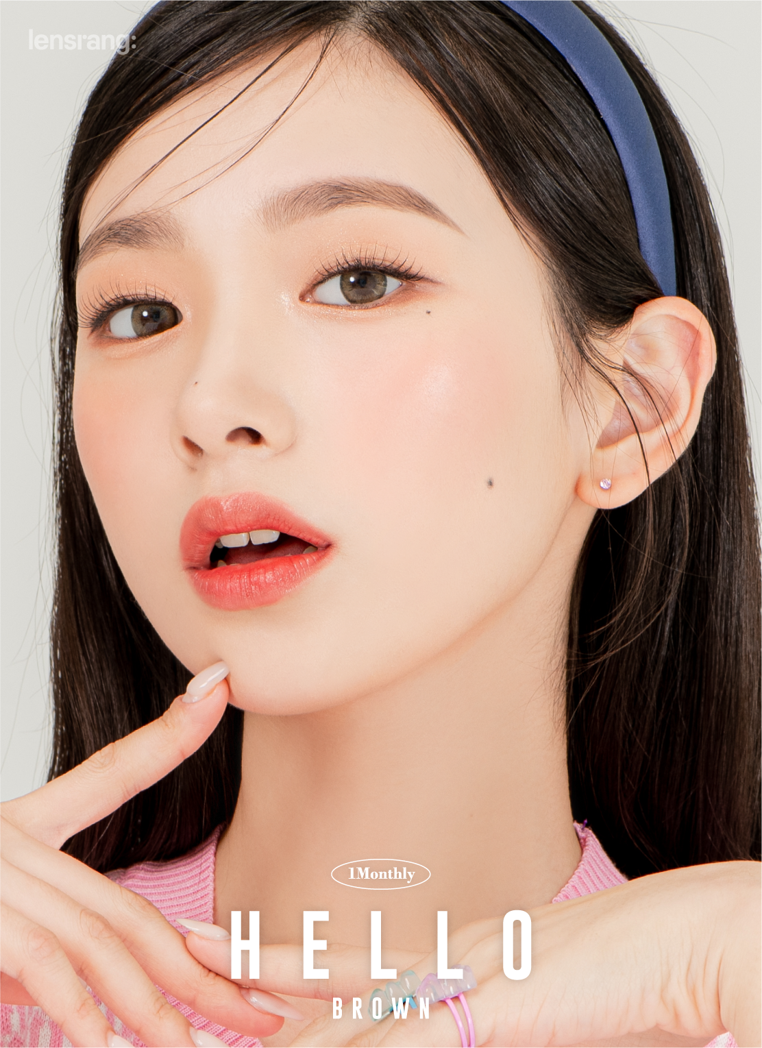 [렌즈랑] 한달용 헬로우 브라운 2p